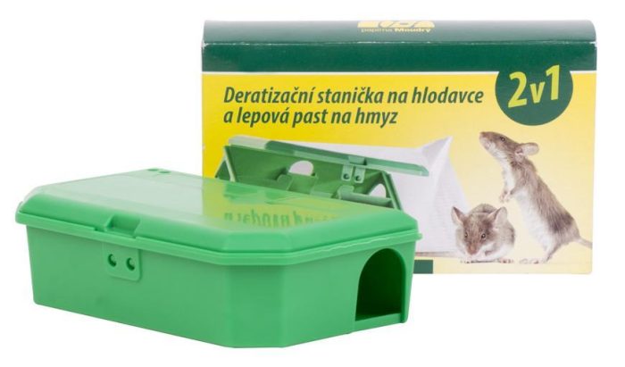 Deratizačná stanička na hlodavce a lepová pasca na hmyz 2 v 1 Papírna Moudrý • Kliešť.sk