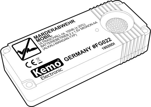 Odpudzovač na batérie KEMO FG022