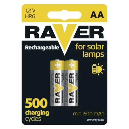 Nabíjacia batéria RAVER 600 mAh HR6 (AA) 2 ks