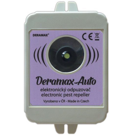 Deramax-Auto Ultrazvukový odpudzovač-plašič kún a hlodavcov do auta