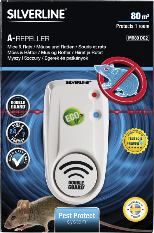 Ultrazvukový Odpudzovač myší a potkanov IN 25306 Silverline®
