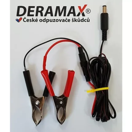 Káblik pre pripojenie zdrojových odpudzovačov Deramax® k 12V k akumulátoru Káblik pre pripojenie zdrojových odpudzovačov Deramax k 12V k akumulátoru