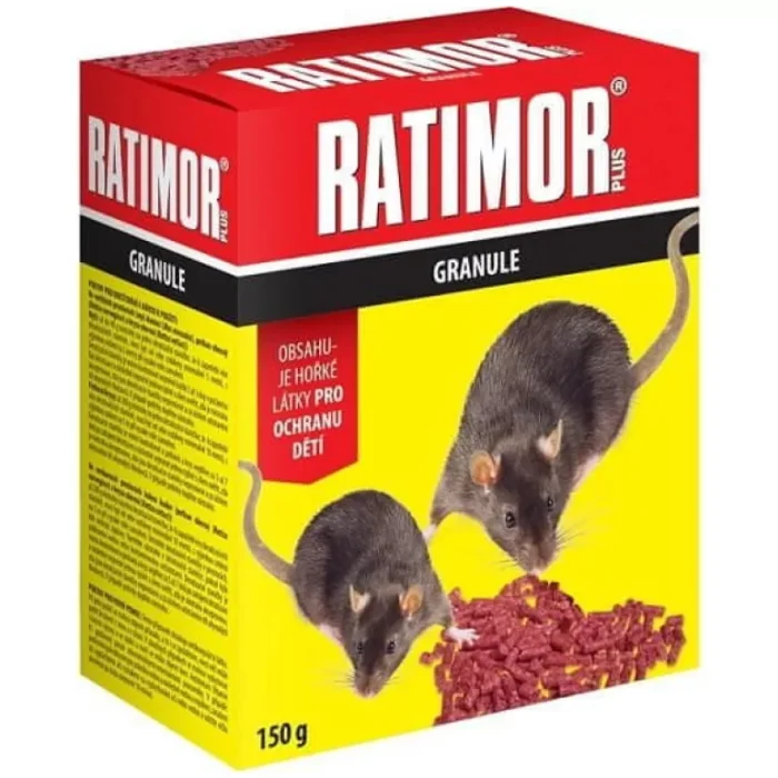 RATIMOR Plus GRANULE Bromadiolón 150 g RATIMOR Plus GRANULE Bromadiolón 150 g