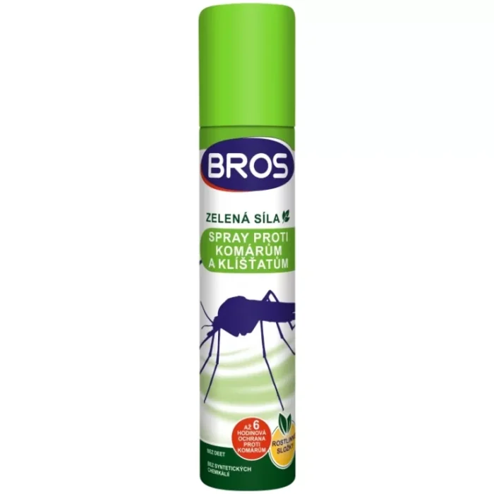 BROS - ZELENÁ SILA spray proti komárom a kliešťom 90 ml BROS - ZELENÁ SILA spray proti komárom a kliešťom 90 ml