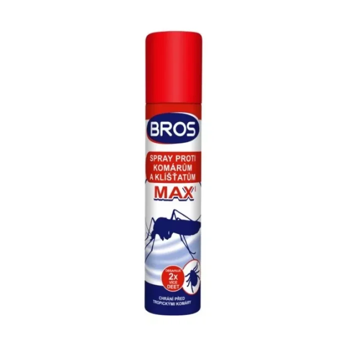 Bros Max spray proti komárom a kliešťom 90 ml Bros Max spray proti komárom a kliešťom 90 ml