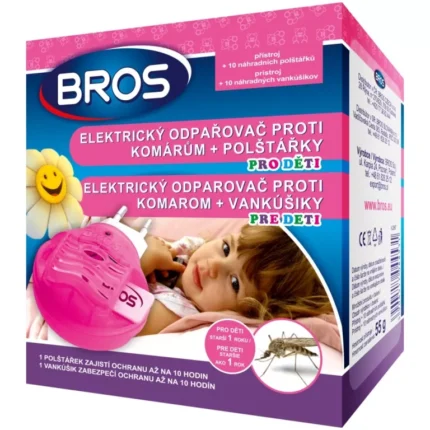BROS - el. odparovač pre deti proti komárom + 10 vankúšikov