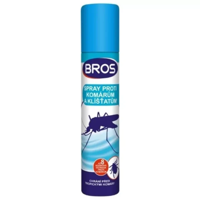 Bros sprej proti komárom a kliešťom 90 ml Bros sprej proti komárom a kliešťom 90 ml