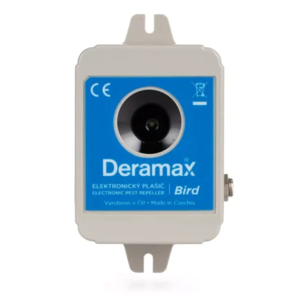Deramax® Bird Ultrazvukový odpudzovač - plašič vtákov Deramax-Bird Ultrazvukový odpudzovač-plašič vtákov