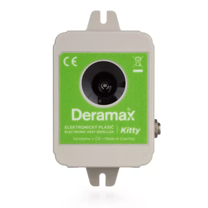 Deramax® Kitty Ultrazvukový odpudzovač - plašič psov a mačiek Deramax-Kitty Ultrazvukový odpudzovač-plašič psov a mačiek