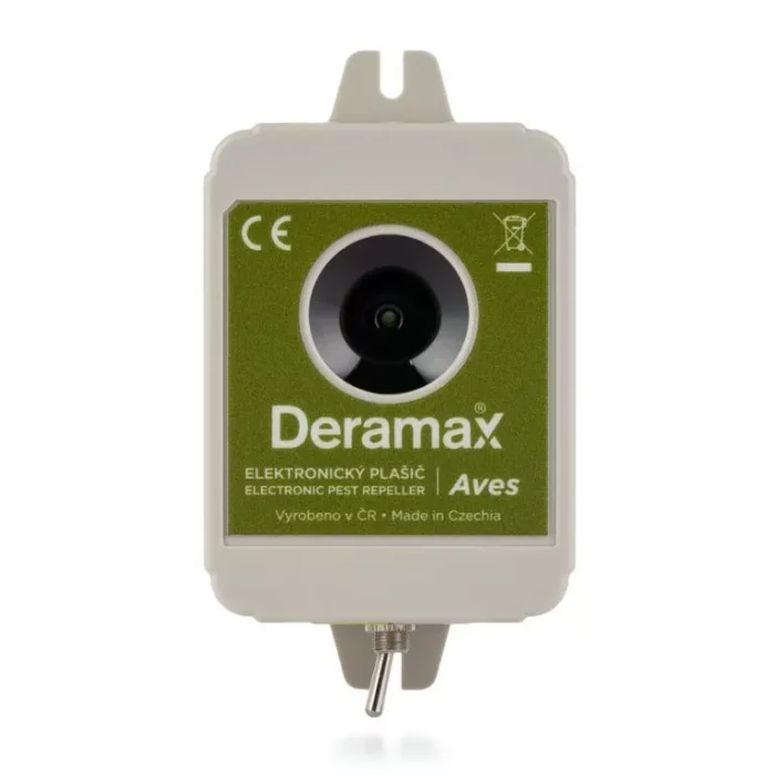 Deramax® Aves Ultrazvukový odpudzovač plašič vtákov Deramax®-Aves - Ultrazvukový odpudzovač plašič vtákov