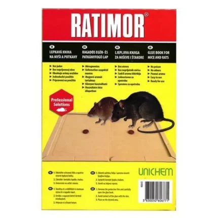 Doska RATIMOR® lepová pasca na myši a potkany - kniha