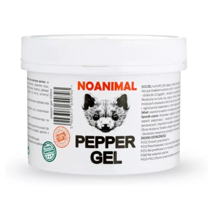 Pachový odpudzovač zveri NOANIMAL PEPPER GEL 330ml Pachový odpudzovač zveri NOANIMAL PEPPER GEL 330ml