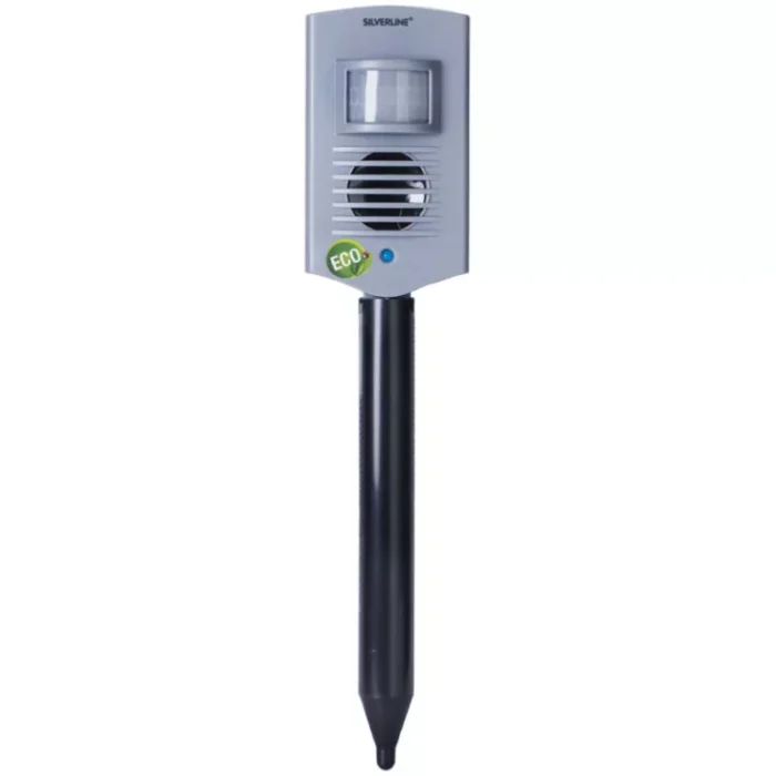 Ultrazvukový batériový odpudzovač kún a mačiek IN 25350 Silverline® Ultrazvukový batériový odpudzovač kún a mačiek IN 25350 Silverline® • Kliešť.sk