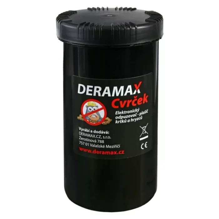 Deramax® Cvrček Elektronický odpudzovač krtkov a hryzcov Deramax® Cvrček Elektronický odpudzovač krtkov a hryzcov