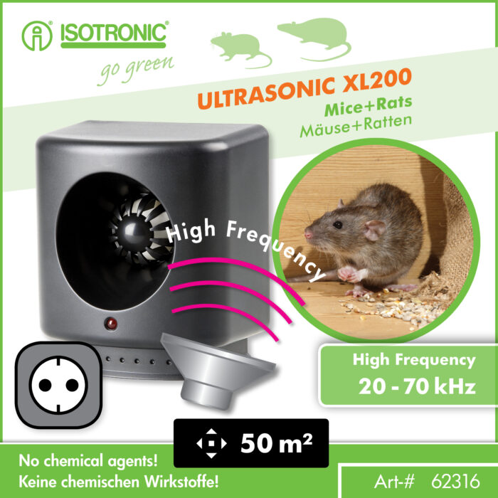 Plašič myší a hlodavcov ISOTRONIC 62316 • Kliešť.sk