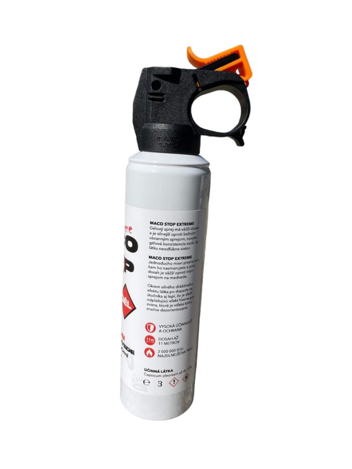 Sprej na medvede MACO STOP Extreme 10% OC, 1.4% MC gel • Kliešť.sk
