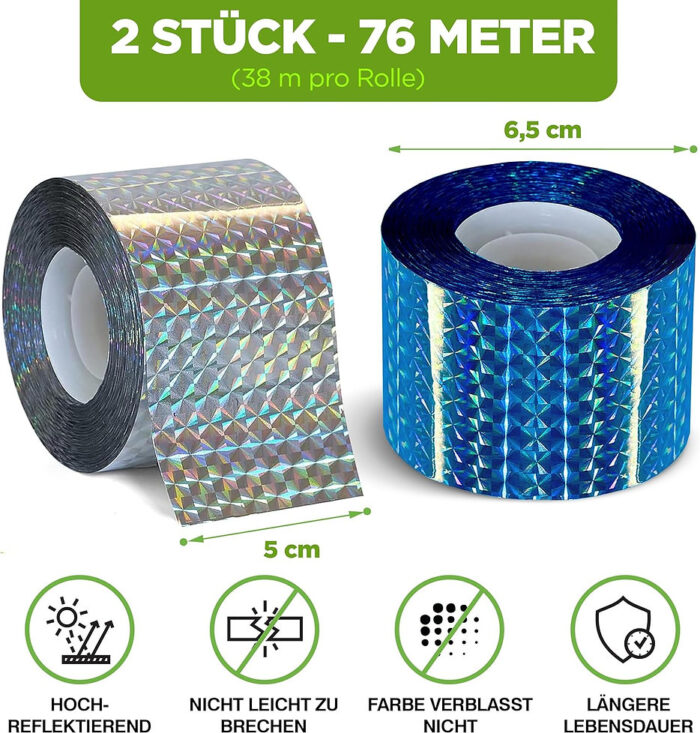 Reflexná páska proti vtákom ISOTRONIC 84020 • Kliešť.sk
