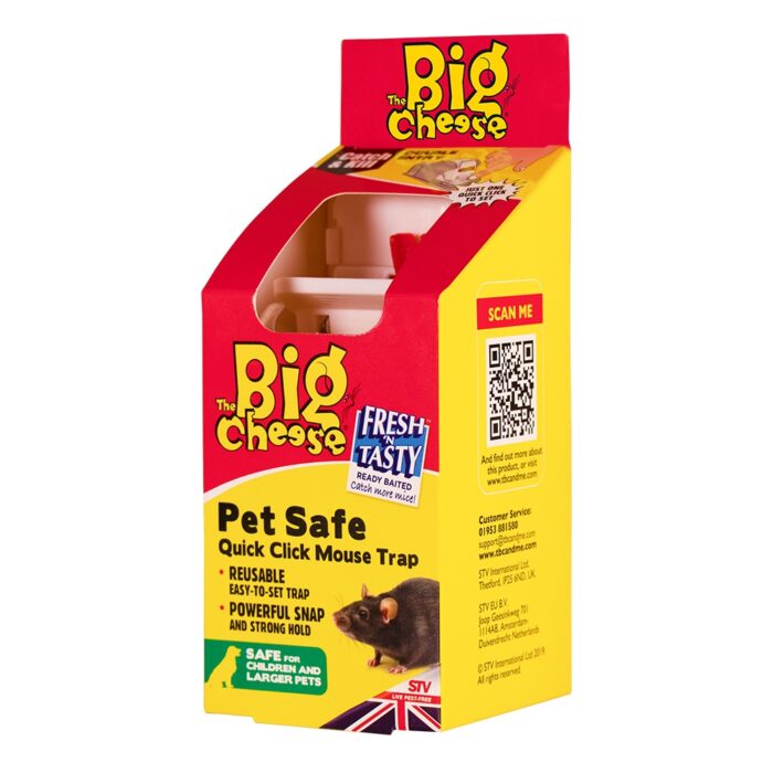 Pasca na myši s ochranným krytom The Big Cheese Pet Safe • Kliešť.sk