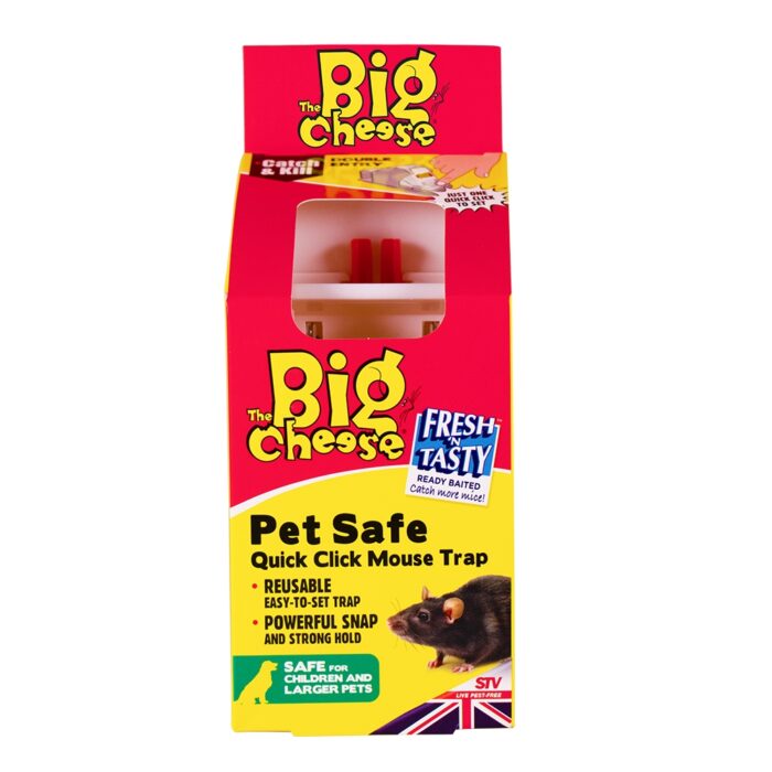 Pasca na myši s ochranným krytom The Big Cheese Pet Safe • Kliešť.sk