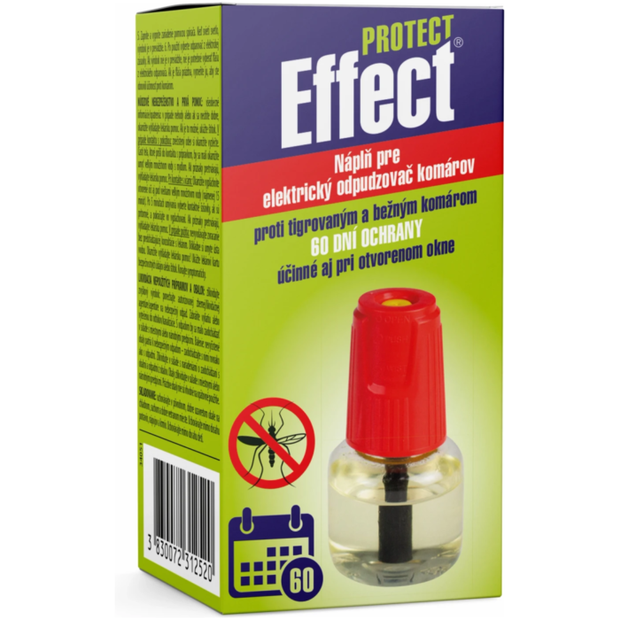 EFFECT náhradná náplň do elektrického odpudzovača komárov 45ml EFFECT náhradná náplň do elektrického odpudzovača komárov 45ml • Kliešť.sk