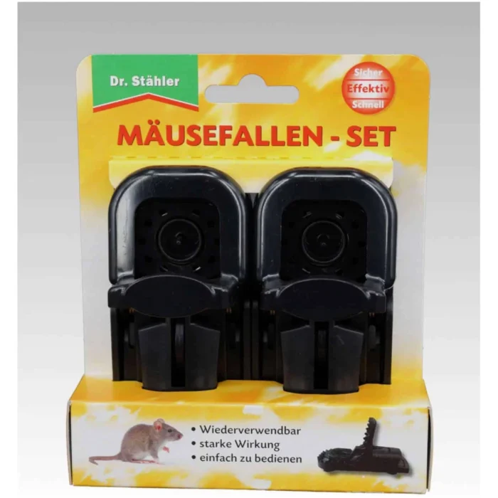 Pasca na myši DR. STÄHLER MÄUSENFALLEN-SET 2ks Pasca na myši DR. STÄHLER MÄUSENFALLEN-SET 2ks • Kliešť.sk