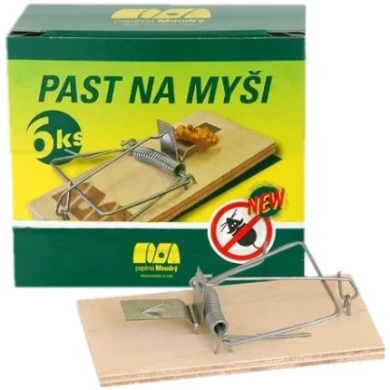 Pasca na myši drevená 6ks v balíku