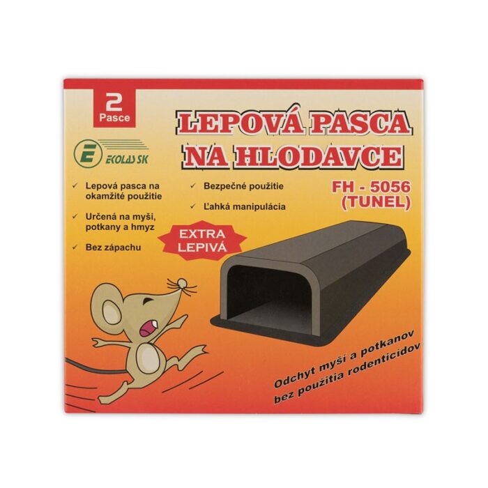 Plastová lepová pasca na hlodavce FH-5056 vo forme tunela – 2 ks • Kliešť.sk