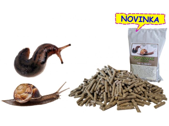 Prírodný pachový odpudzovač a hnojivo na slimákov NATUR ODOR, 850g • Kliešť.sk