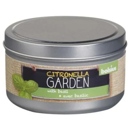 Sviečka Bolsius Jar Citronella s Paradajkou - Repelentná sviečka v plechovej dóze proti komárom