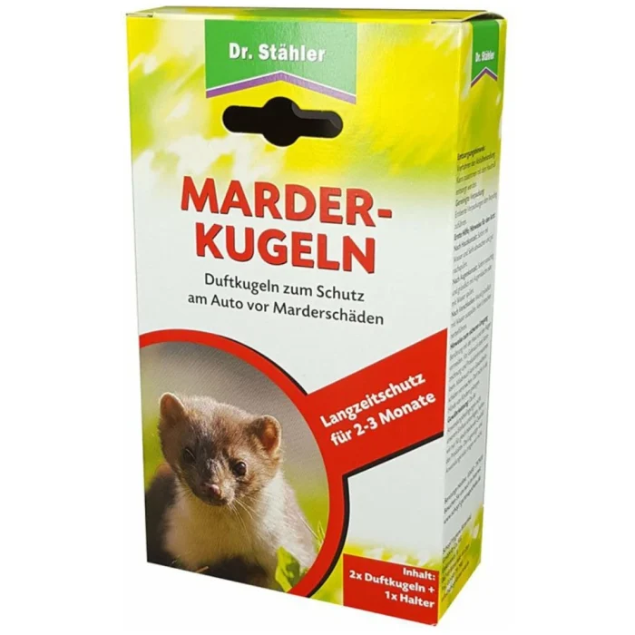 Závesný odpudzovač kún do auta DR.STÄHLER MARDER KUGELN Závesný odpudzovač kún do auta DR.STÄHLER MARDER KUGELN • Kliešť.sk