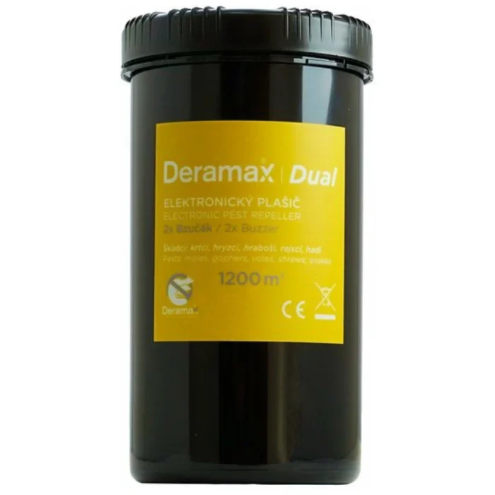 Deramax® Dual Elektronický plašič - odpudzovač krtkov a hlodavcov. Deramax® Dual Elektronický plašič – odpudzovač krtkov a hlodavcov. • Kliešť.sk