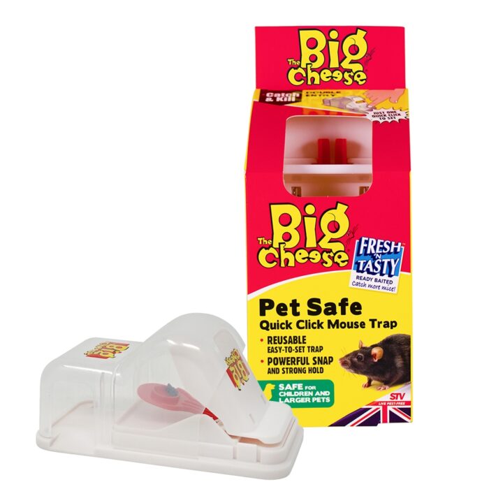 Pasca na myši s ochranným krytom The Big Cheese Pet Safe • Kliešť.sk