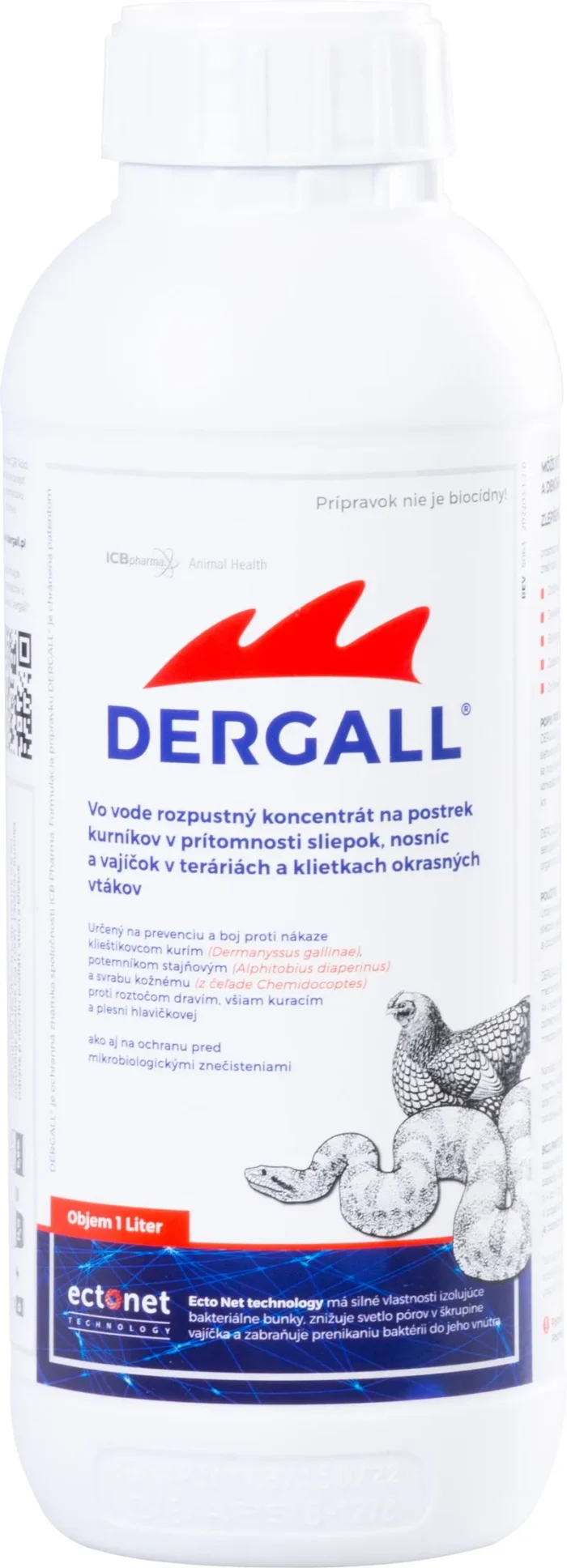 DERGALL® – Prostriedok proti parazitom pre hydinu, vtáky a plazy, bez biocídov