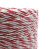 bielo-červený Lanko na elektrický ohradník, priemer 3 mm, biele, dĺžka 400 m • Kliešť.sk