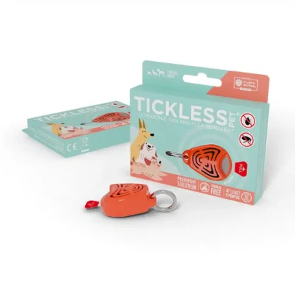 TICKLESS® PET Orange – Ultrazvukový odpudzovač kliešťov a bĺch pre psov