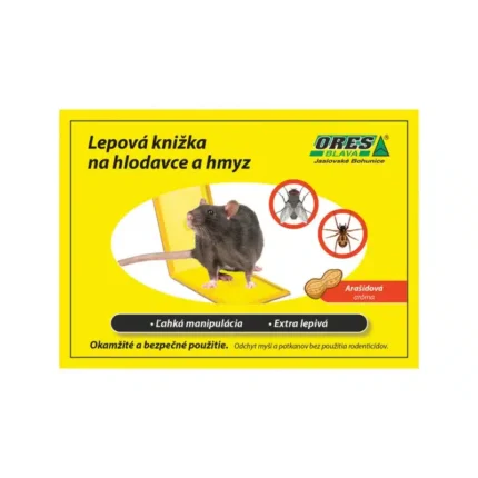 ORES lepová knižka na hlodavce a hmyz LP2 – lepiaca pasca s arašidovou arómou
