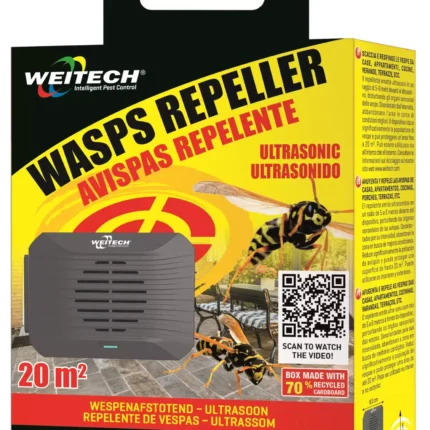 Weitech Ultrazvukový odpudzovač ôs – Mobilná ochrana s dosahom 3 metre