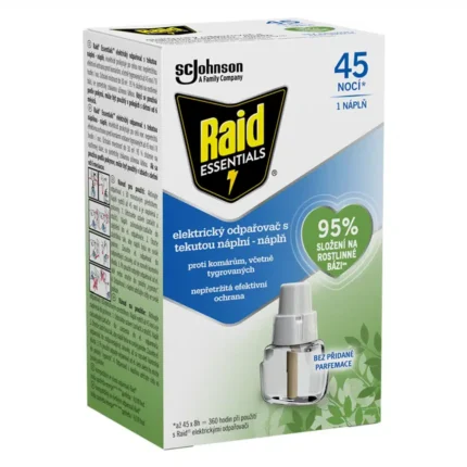 Raid Essentials náhradná náplň 21 ml - 45 nocí bez komárov