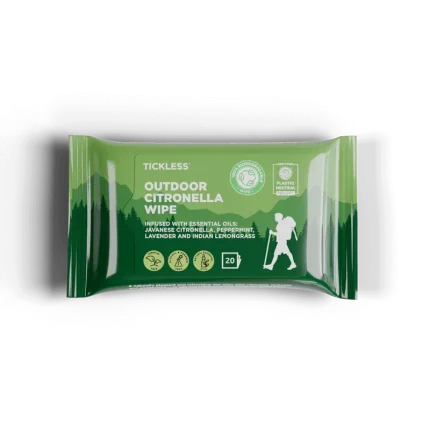 Tickless® Outdoor Utierky proti komárom a kliešťom pre ľudí