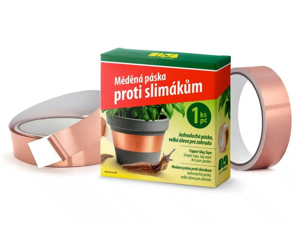 Medená páska proti slimákom 4 m - Samolepiaca bariéra na kvetináče