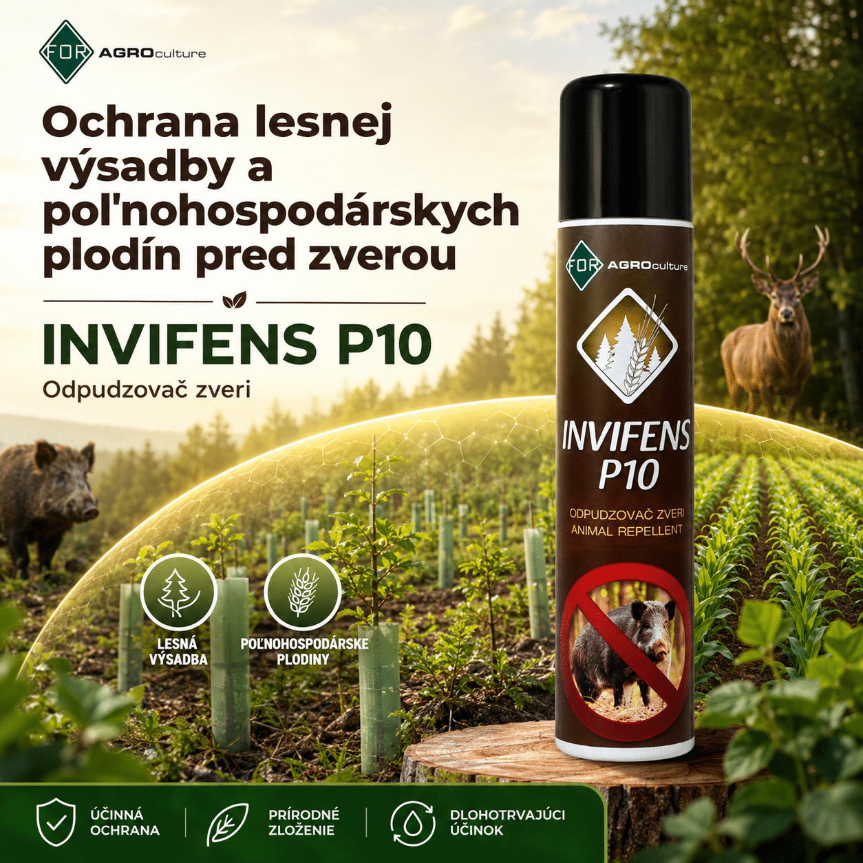 Pachový ohradník v spreji FOR Invifens P10 200 ml